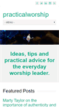Mobile Screenshot of practicalworshipblog.com
