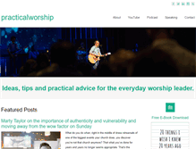 Tablet Screenshot of practicalworshipblog.com